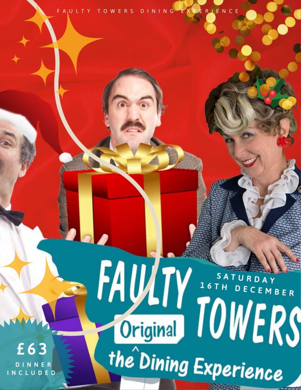 Faulty Towers Dining Experience Christmas events South Wales Allo